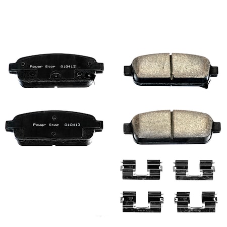 Powerstop Z17 Evolution Plus Disc Brake Pad - Rear, 17-1468 17-1468