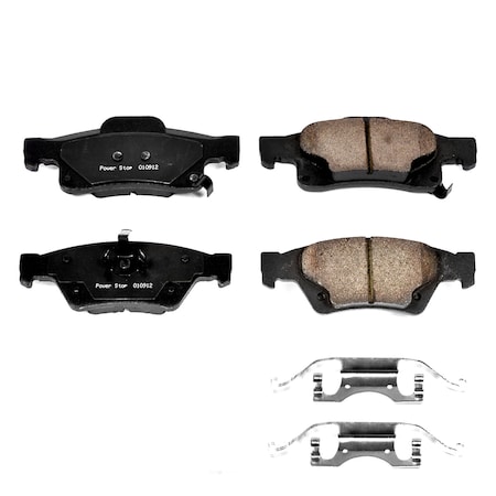 Powerstop Z17 Evolution Plus Disc Brake Pad - Rear, 17-1498 17-1498