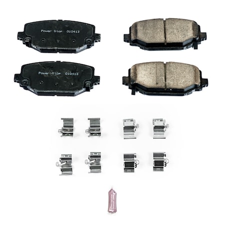 Powerstop Z17 Evolution Plus Disc Brake Pad - Rear, 17-1596 17-1596