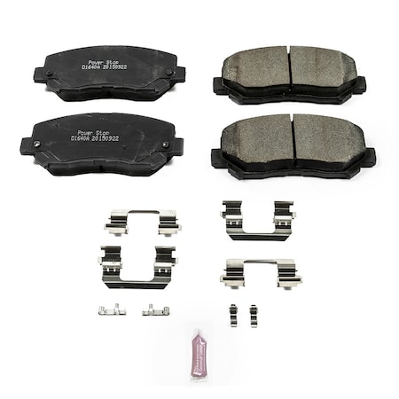 Powerstop Z17 Evolution Plus Brake Pad w/Hardware Kit - Front, 17-1640 17-1640
