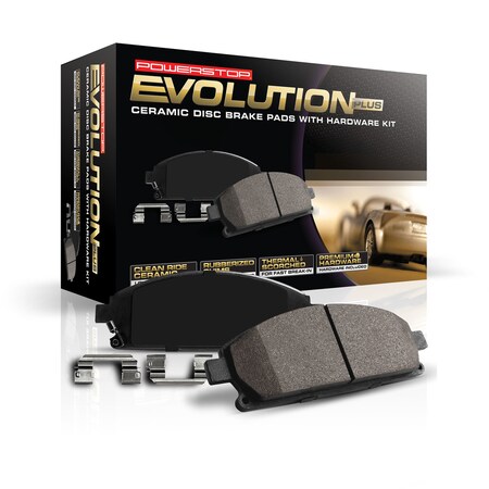 Powerstop Z17 Evolution Plus Disc Brake Pad - Rear, 17-1692 17-1692