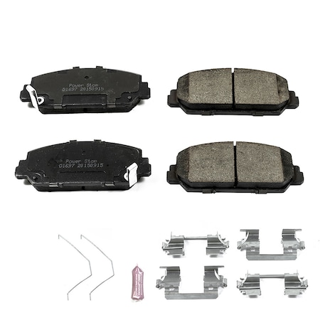 Powerstop Z17 Evolution Plus Disc Brake Pad - Front, 17-1697 17-1697