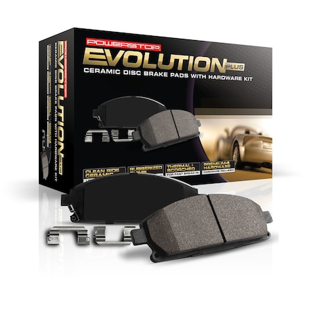 Powerstop Z17 Evolution Plus Disc Brake Pad - Rear, 17-1722 17-1722