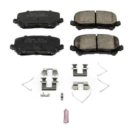 Powerstop Z17 Evolution Plus Disc Brake Pad - Rear, 17-1724 17-1724