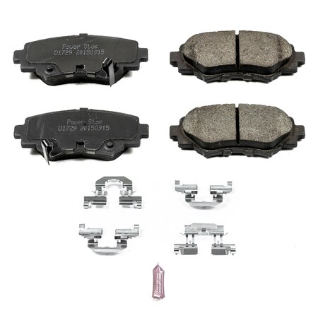 Powerstop Z17 Evolution Plus Disc Brake Pad - Rear, 17-1729 17-1729
