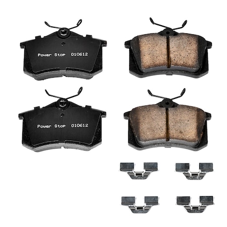 Powerstop Z17 Evolution Plus Disc Brake Pad - Rear, 17-340 17-340