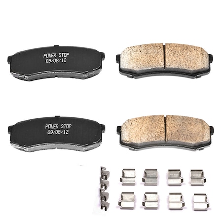 Powerstop Z17 Evolution Plus Disc Brake Pad - Rear, 17-606 17-606