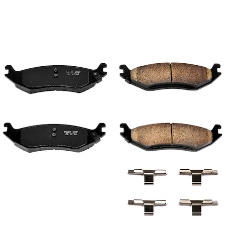 Powerstop Z17 Evolution Plus Disc Brake Pad - Rear, 17-898 17-898
