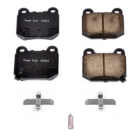 Powerstop Z17 Evolution Plus Disc Brake Pad - Rear, 17-961 17-961