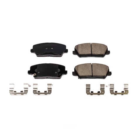 Powerstop Z17 Evolution Plus Disc Brake Pad and Hardware Kit, 17-1827 17-1827