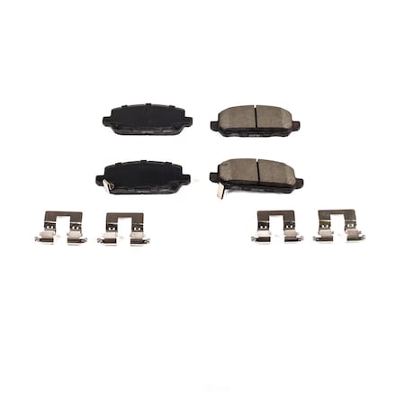 Powerstop Z17 Evolution Plus Disc Brake Pad - Rear, 17-1841 17-1841