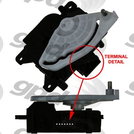Global Parts Distributors Hvac Actuator, 1712334 1712334