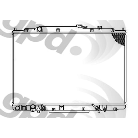 Global Parts Distributors Radiator, 2417C 2417C
