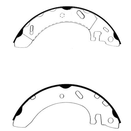 Centric Parts Drum Brake Shoe, 111.07161 111.07161