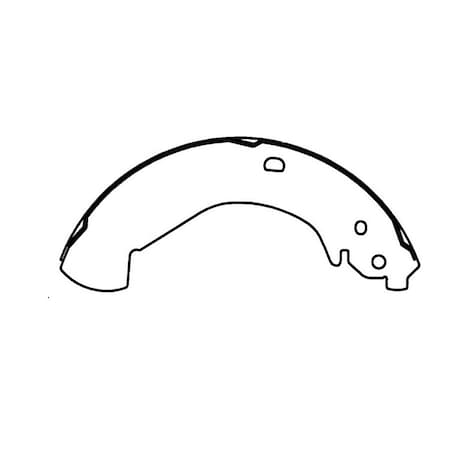 Centric Parts Drum Brake Shoe, 111.08151, Rear 111.08151