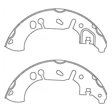 Centric Parts Drum Brake Shoe 2017-2018 Nissan Sentra 1.6L, 111.10461 111.10461