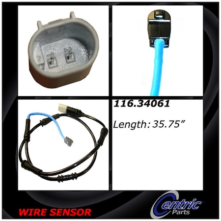 Centric Parts Disc Brake Pad Wear Sensor, 116.34061 116.34061