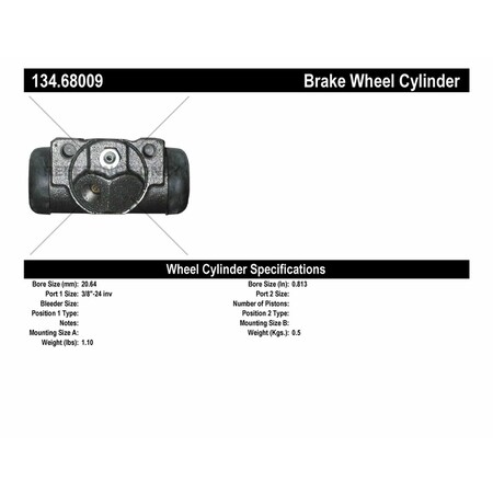 Centric Parts Power Steering Pressure Line Hose Assembly 1998-2004 Toyota Tacoma 134.68009