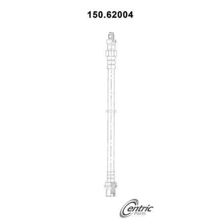 Centric Parts Brake Hydraulic Hose, 150.62004 150.62004