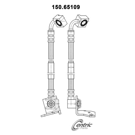 Centric Parts Brake Hydraulic Hose - Front Right, 150.65109 150.65109