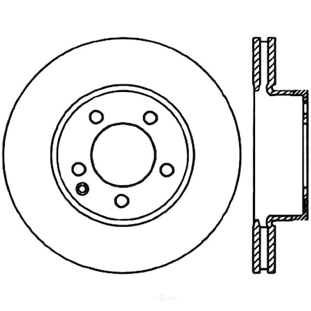 Centric Parts Disc Brake Rotor, 128.35109 128.35109