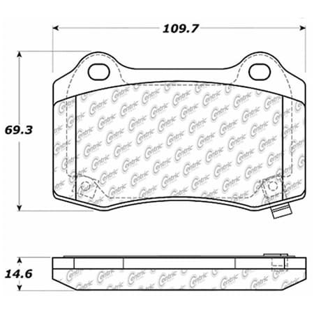 Centric Parts Disc Brake Pad Set, 104.10530 104.10530