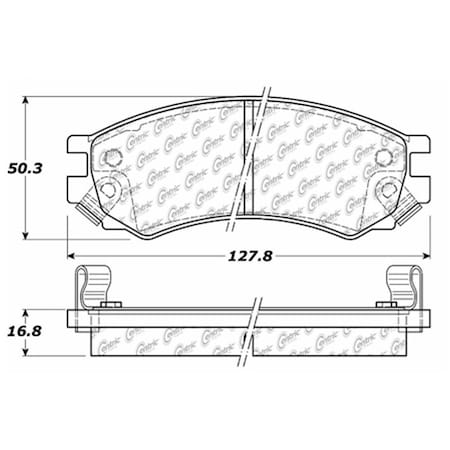 Centric Parts Disc Brake Pad Set, 105.05070 105.05070