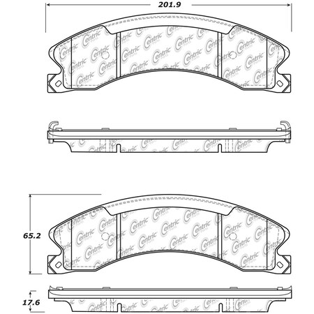 Centric Parts Disc Brake Pad Set, 105.15651 105.15651