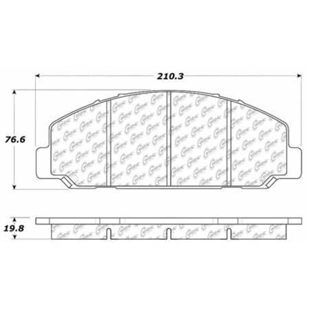Centric Parts Disc Brake Pad Set, 106.08270 106.08270