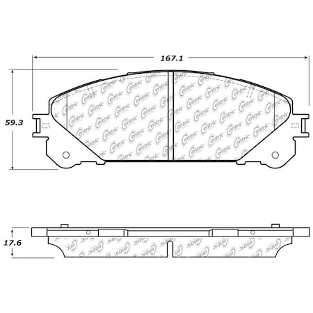 Centric Parts Disc Brake Pad Set, 106.13240 106.13240