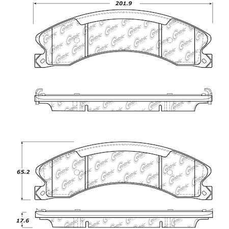 Centric Parts Disc Brake Pad Set, 106.15651 106.15651