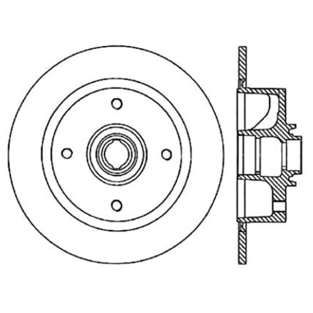 Centric Parts Disc Brake Rotor, 121.33007 121.33007