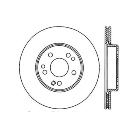 Centric Parts Disc Brake Rotor 1993 Mercedes-Benz 300E 3.0L, 121.35020 121.35020