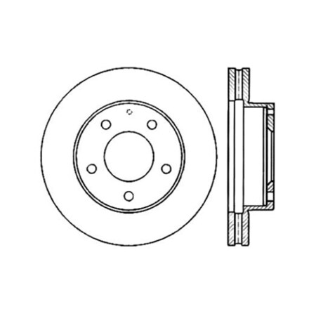 Centric Parts Disc Brake Rotor 1993 Mazda MPV, 121.45043 121.45043