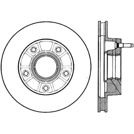 Centric Parts Disc Brake Rotor 1988 Ford Bronco 4.9L, 121.65021 121.65021