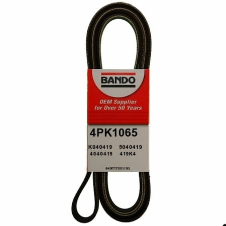 Bando Rib Ace Precision Engineered V-Ribbed Belt - Power Steering, 4PK1065 4PK1065