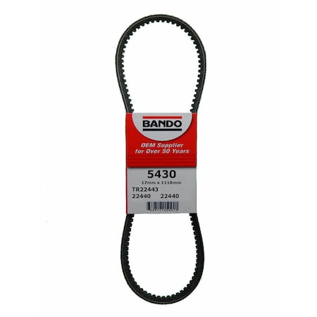 Bando RPF Precision Engineered Raw Edge Cogged V-Belt-Fan and Air Pump, 5430 5430