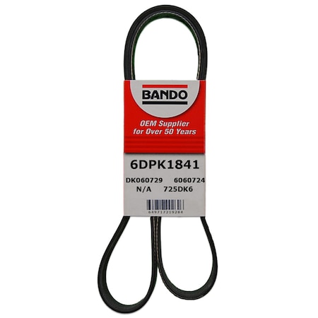 Bando Rib Ace Precision Engineered V-Ribbed Belt - Main Drive, 6DPK1841 6DPK1841