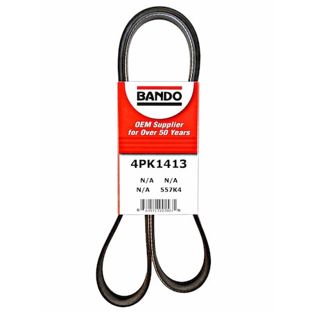 Bando Rib Ace Precision Engineered V-Ribbed Belt, 4PK1413 4PK1413