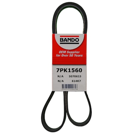 Bando Serpentine Belt, 7PK1560 7PK1560