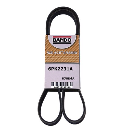 Bando Rib Ace Precision Engineered V-Ribbed Belt, 6PK2231A 6PK2231A