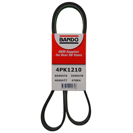 Bando Rib Ace Precision Engineered V-Ribbed Belt, 4PK1210 4PK1210