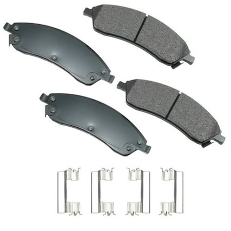 Akebono ProACT Ultra Premium Ceramic Pads - Front, ACT1019 ACT1019