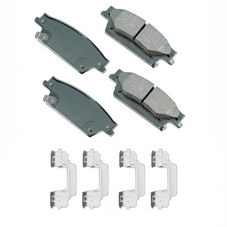 Akebono ProACT Ultra Premium Ceramic Pads - Rear, ACT1020 ACT1020