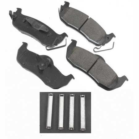 Akebono ProACT Ultra Premium Ceramic Pads - Rear, ACT1041 ACT1041