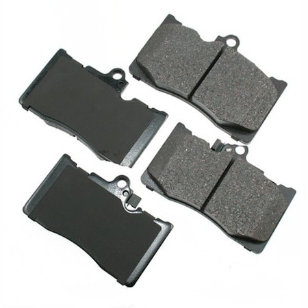 Akebono ProACT Ultra Premium Ceramic Pads - Front, ACT1118 ACT1118