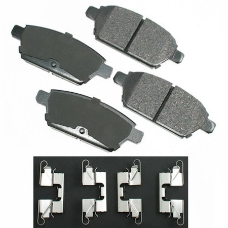 Akebono ProACT Ultra Premium Ceramic Pads - Rear, ACT1161 ACT1161