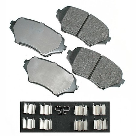 Akebono ProACT Ultra Premium Ceramic Pads - Front, ACT1179 ACT1179