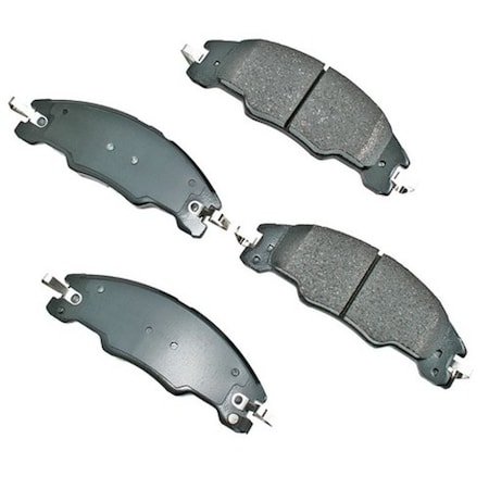 Akebono ProACT Ultra Premium Ceramic Pads, ACT1339, Front ACT1339