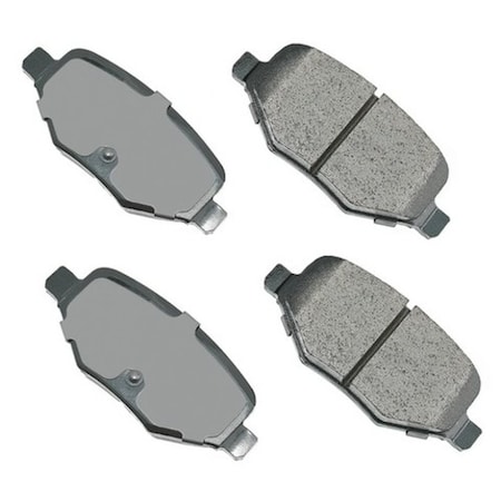 Akebono ProACT Ultra Premium Ceramic Pads - Rear, ACT1377 ACT1377